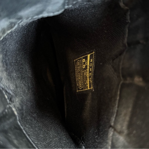 Roper Ladies Oakley Biker Western Boot Fringe Rhinestone Festival Moto Black 8.5 - Picture 6 of 7